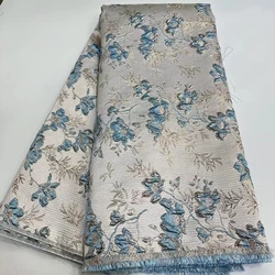 Latest Beauty French Jacquard Lace Fabric 2025 High Quality African Nigeria Brocade Lace Fabric For Wedding Party Dress KJK25134