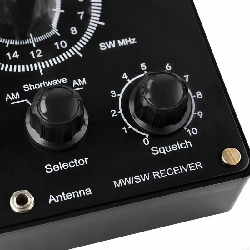 Crystal Radio Receiver with Separate High- and Low-Impedance Headphone Terminals, Two Selectable Circuit Configurations, 896C