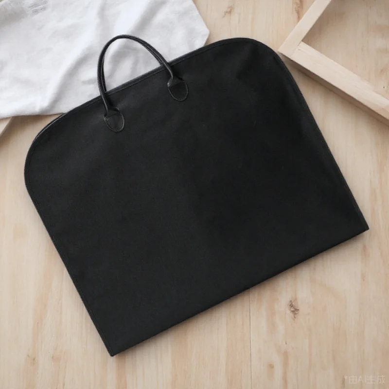 

1Pcs Business Suits Garment Bag Large Oxford Cloth Lightweight Folding Travel Suit Bag Portable Dust Cover Double Handles