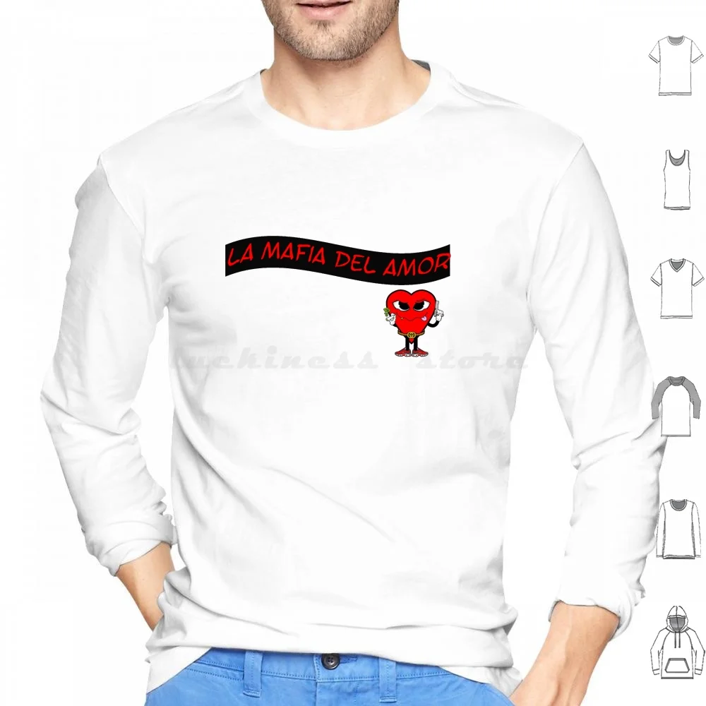 المافيا الحب هوديي قميص قطني بكم طويل كايدي كاين يونغ لحم البقر الفقير عصابة Pxxr Gvng فرديناند مافيا الحب أفضل ما في #1