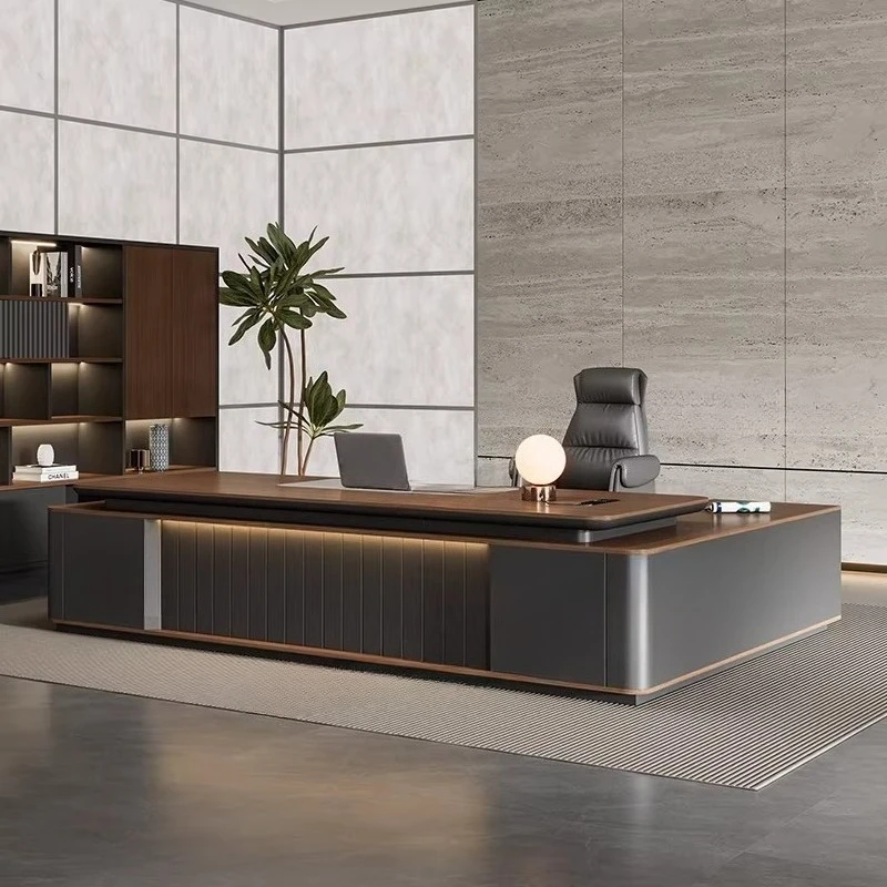 Minimalist Design Office Desk Multifunctional Executive Modern Aesthetic Office Desk Computer Crafts Biurko Home Furniture