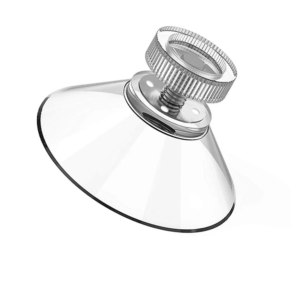 40mm Transparent PVC Suction Cups with Thumb Screw and Rubber Nut Plastic Suckers Designed for Firm Grip and Usage