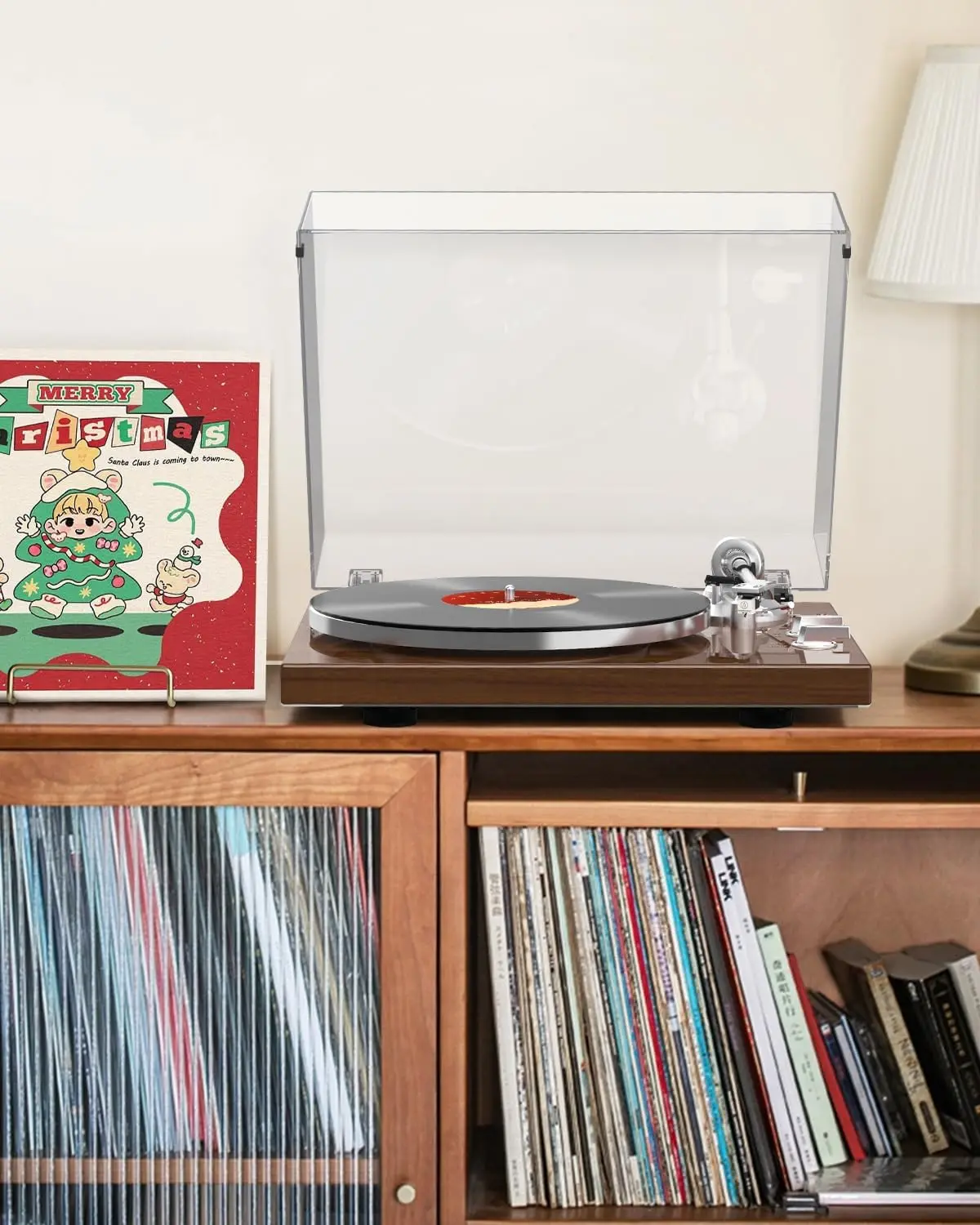 Record Player for Vinyls Turntables Wireless Output Connectivity Belt-Drive 33 45 RPM Speed  USB Digital