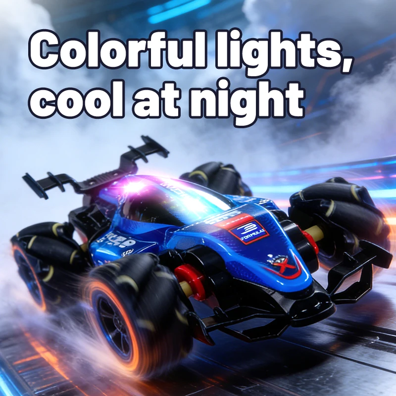 Q239 Mini Samochód RC Formula Stunt Drift 2.4G Zdalnie Sterowany Pojazd z Kolorowymi Światłami Przenośny Model Ciężarówki Zabawki dla Dzieci