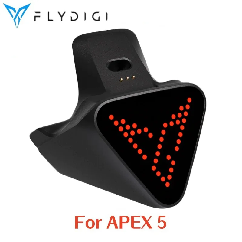 Flydigi Apex 5 2Pro White RGB Charging Base, Dudukan Pengisian Daya Resmi dengan Lampu