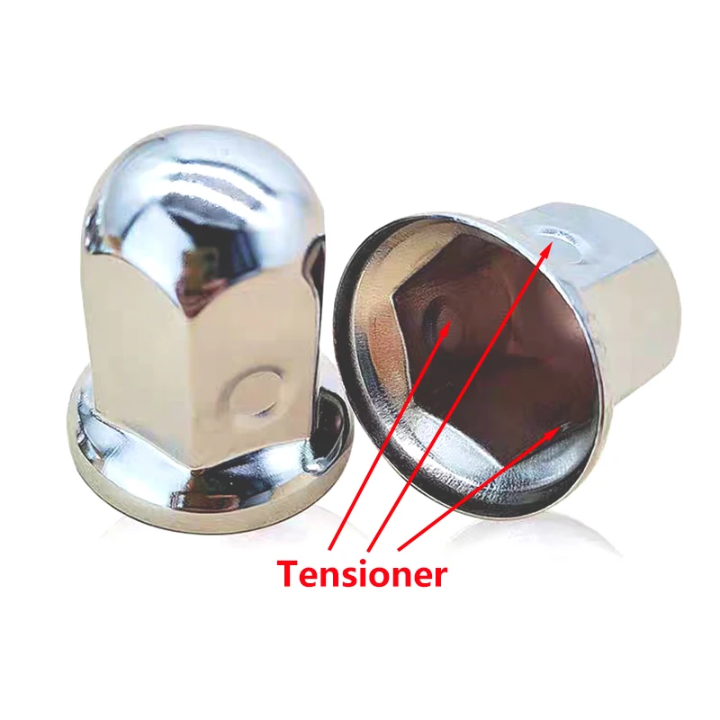 Колпачки на Колесные гайки 33 мм, металлическое хромированное покрытие, универсальная защитная крышка с Болтовой головкой, внешний декоративный обод