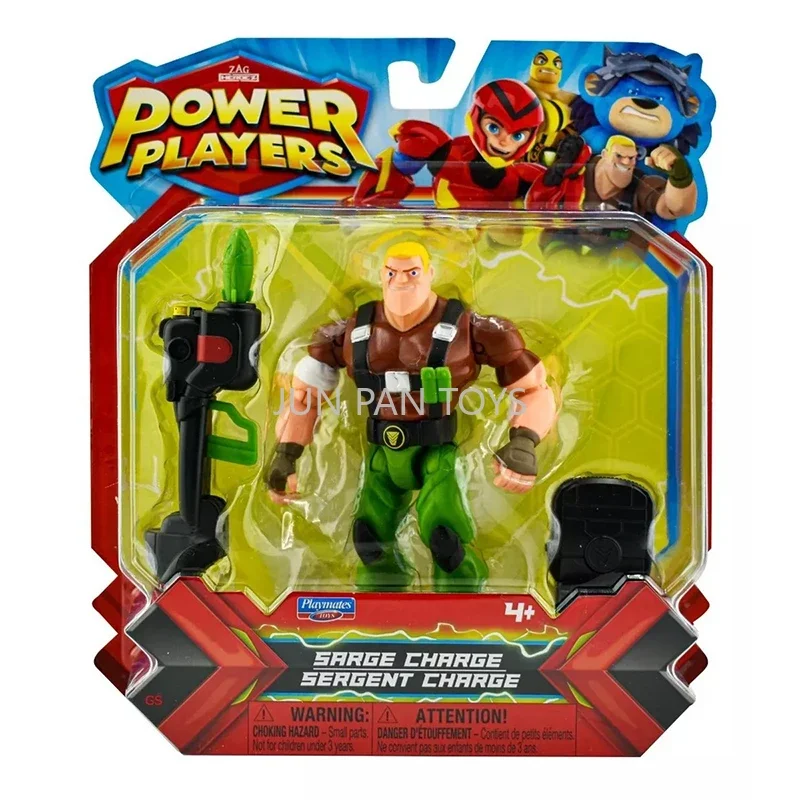 Zag Heroez Power ผู้เล่น Sarge Charge Action Figure พร้อมอุปกรณ์เสริมการ์ตูนคลาสสิกแอนิเมชั่นสะสมของเล่นเด็ก