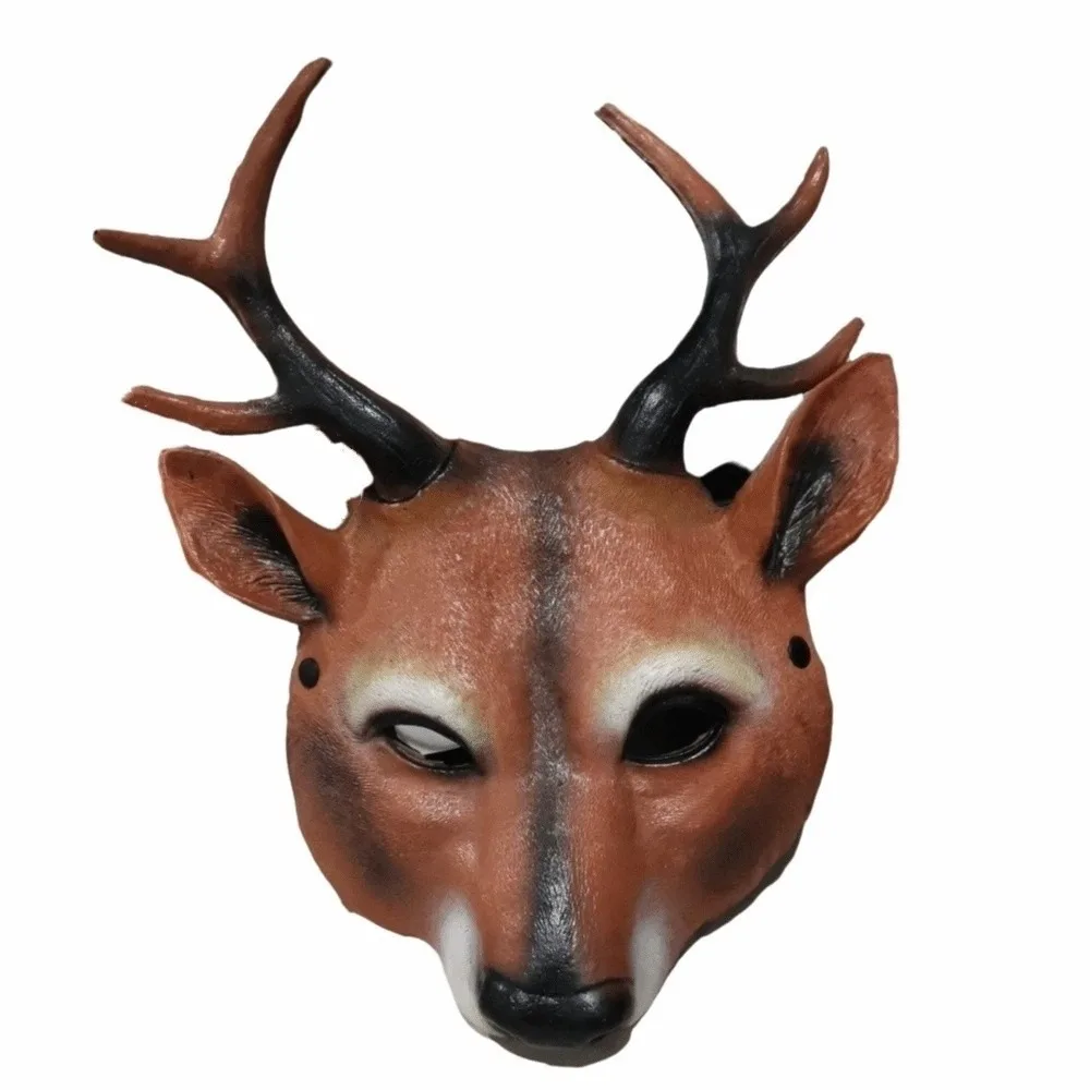 

Props Costume Party Supplies Face Mask Masquerade Mask Eye Mask Halloween Mask Animal Mask Deer Head Mask Kabuki Kitsune Mask
