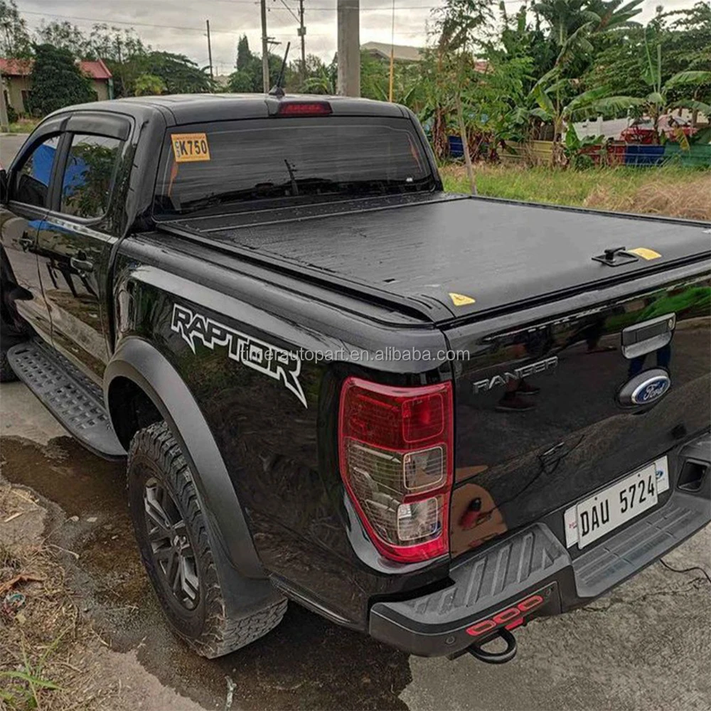 

2024 Ranger Rapitor Trunk Bed 4x4 Offroad Heavy Duty Aluminum Rolling up Cargo Storage Tonneau Cover Roller Shuttle