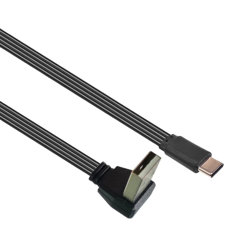 Cable alimentación 10-100 USB a Tipo C 10W Soporte cable carga rápida 480Mbps K1KF