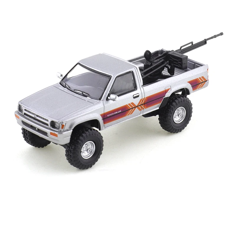 MASSDI 1/64 Toyota Hilux champ de bataille camion voiture alliage véhicule à moteur moulé sous pression en métal modèle enfants cadeau de noël jouets pour garçons