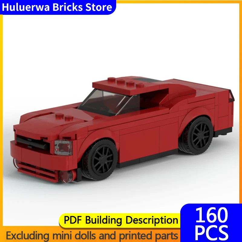 

Модель скоростного гоночного автомобиля MOC, строительные кирпичи, зарядное устройство, 4-дверный седан, модульная технология, детские праздничные подарки, сборка игрушек, костюм