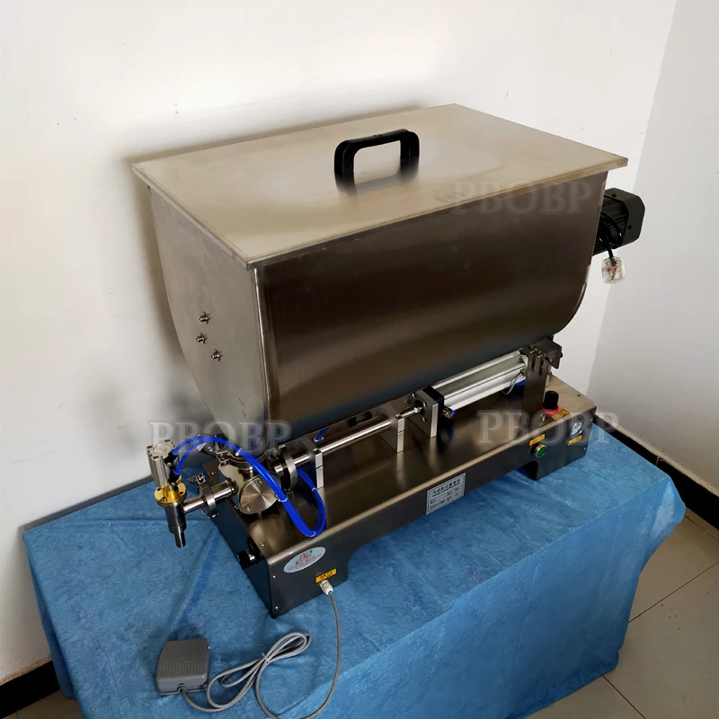 Including Tariffs Horizontal Pneumatic Paste Sauce Ketchup Filling Machine/Chili Sauce Stirring Filling Machine