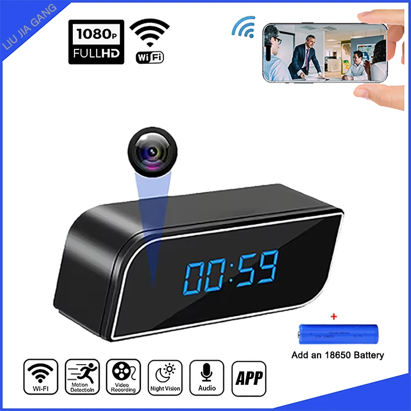 Smart Home WiFi Spy Cam | 1080P HP | 24/7 Monitoring for Babies, Pets & Security