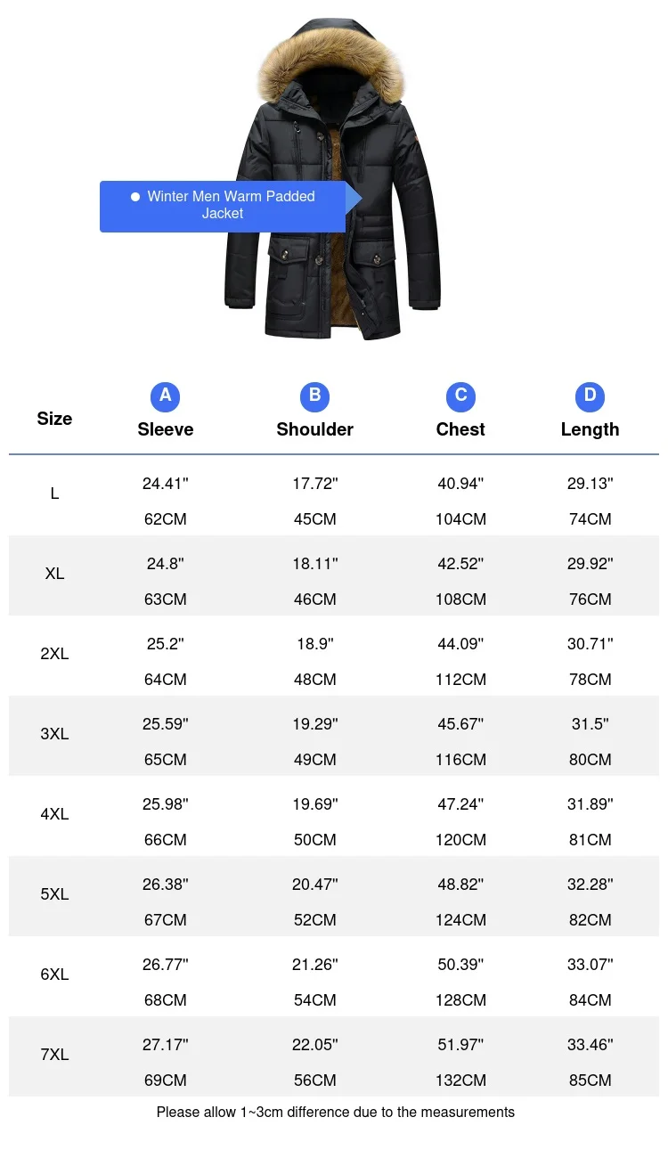 Winter Men Snow Hooded Parkas Coats Man Mountain Ski Thermal Coats Men -30 Degree Cotton Windbreaker Down Padded Jacket Clothing — zdjęcie 7