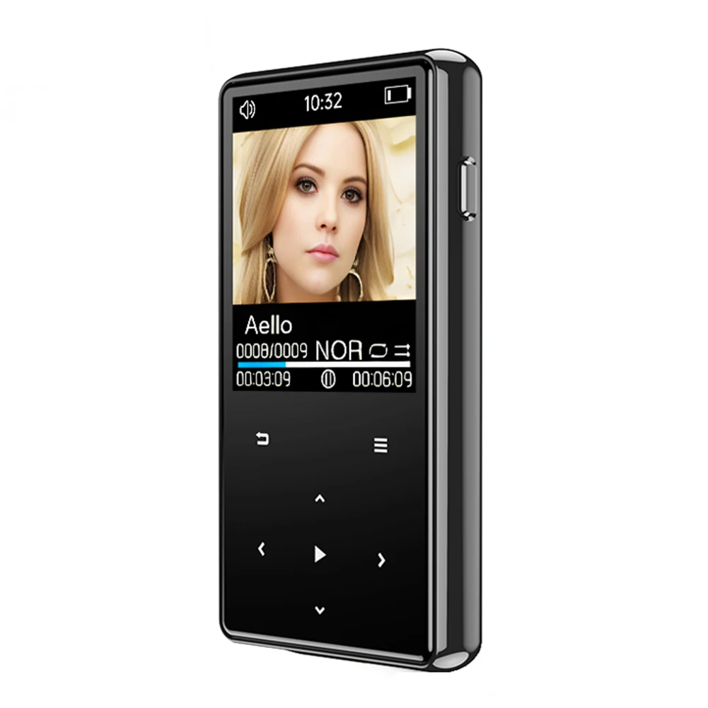 8/16/32GB MP3 MP4 Player Lossless Music Player Bluetooth-Compatible5.0 HiFi Music Player Built-in HD Speaker FM Radio Recording