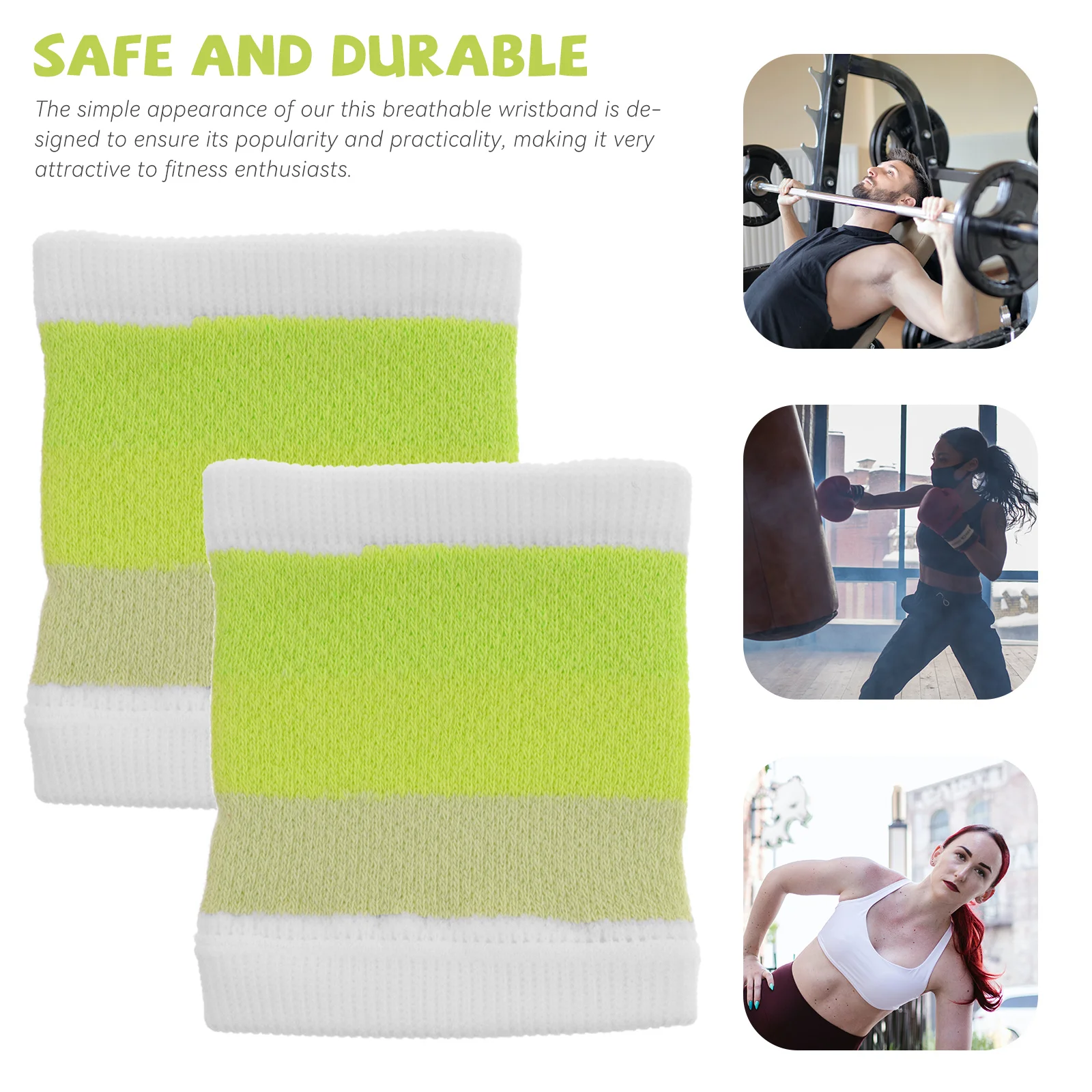 

1Pair Reusable Wristbands for Sports Basketball Football Running Wrist Support Brace Comfortable Durable Easy Operation