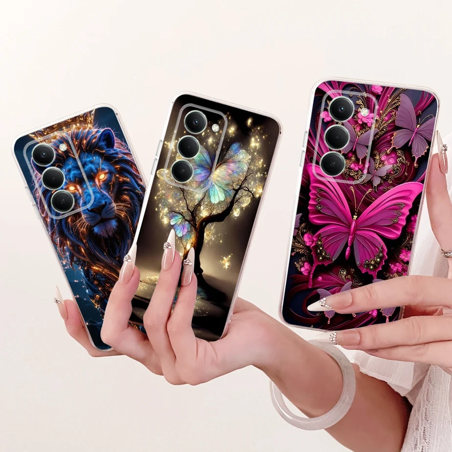 ل Xiaomi Redmi 15 4G حالة Redmi15 5G جميلة فراشة رسمت غطاء لينة سليم جراب هاتف ل Xiaomi Redmi 15 5G Fundas أكياس #2