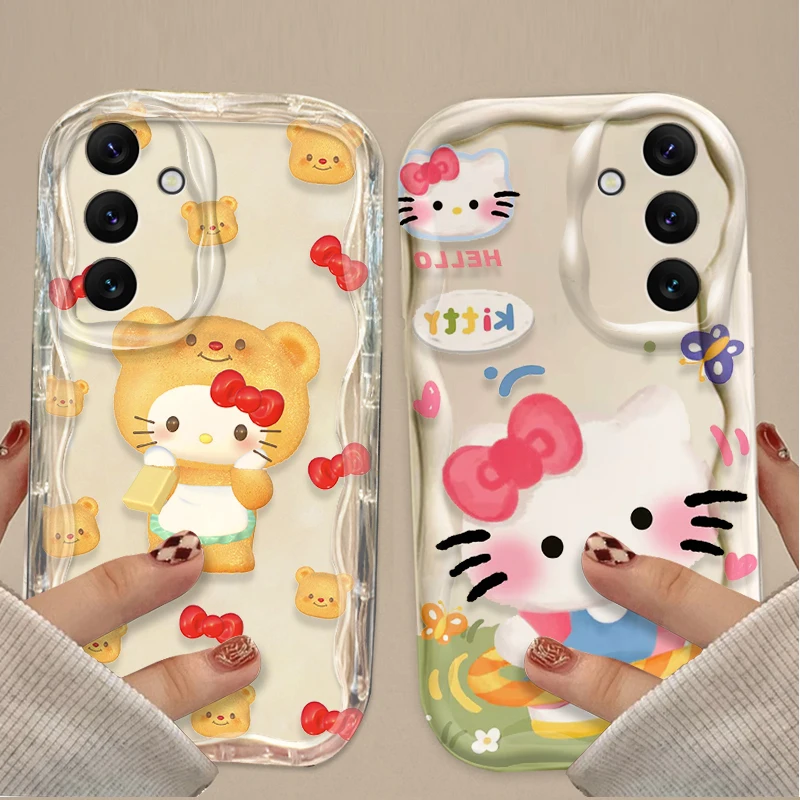 Olá Kitty dos desenhos animados Caso para Samsung Galaxy A16 A06 A55 A35 A25 A15 A05 A05S A54 A34 A24 A14 A73 A53 A33 A23 A13 A52 A32 A22