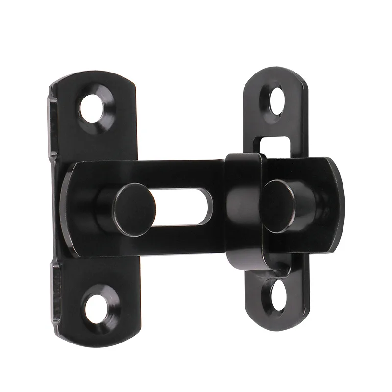 Door Lock Guard Latch Bolt 90 180 Degree Stainless Steel Toggle Latch Sliding Barn Door Lock Black Iron Right Angle Barn Lock