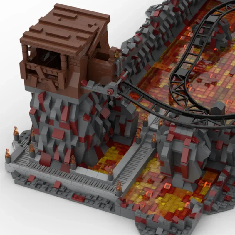 ภาพยนตร์รุ่น Moc อาคารอิฐ Indiana Jones Temple Of Doom เทคโนโลยี Modular Blocks ของขวัญของเล่นคริสต์มาส DIY ชุดประกอบ