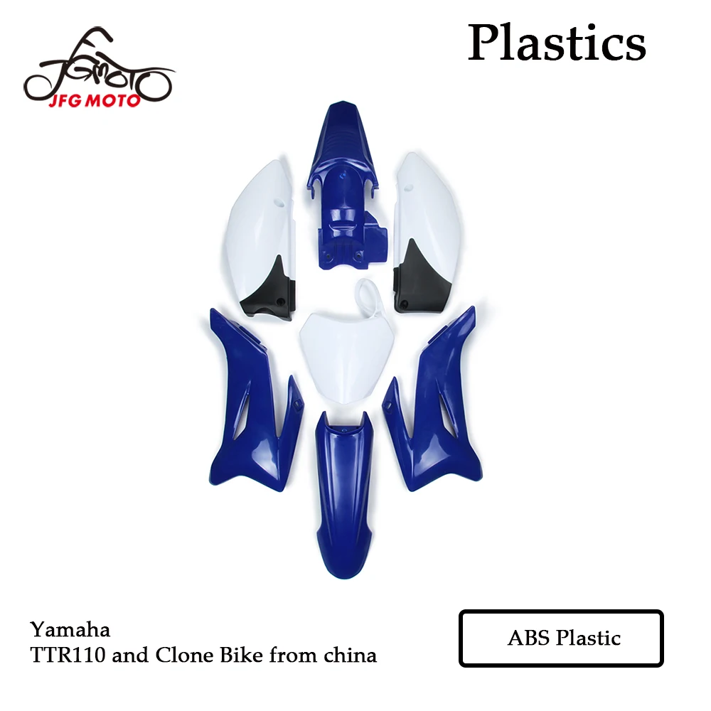 2026 JFG Dirt Bike  TTR110 Plastics  Plastic Body Work Fender Fairing Kit Set Replacement for YAMAHA