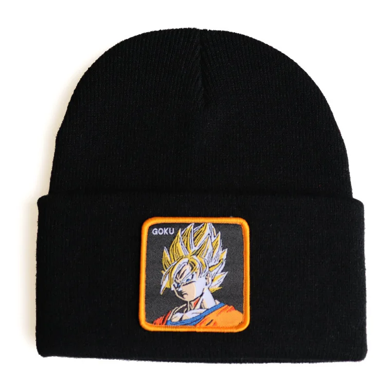 

Вязаная шапка Dragon Ball Son Goku с вышивкой Majin Buu, без козырька, теплая, в стиле хип-хоп, для лыжного спорта, шерстяная, для мужчин и женщин
