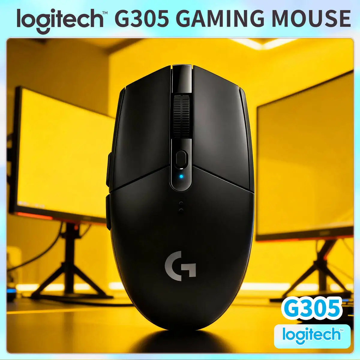 

Comfort Grip Logitech G305 Wireless Gaming Mouse 12K DPI 6 Buttons Ergonomic LIGHTSPEED for PC Gaming Gamer