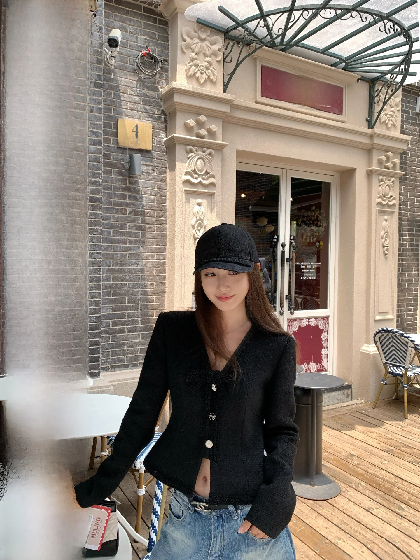 

Женская модная куртка Chestnut a Bankelili Vintage Scenic Miss Select из 30% шерсти с зауженной талией, маленький размер