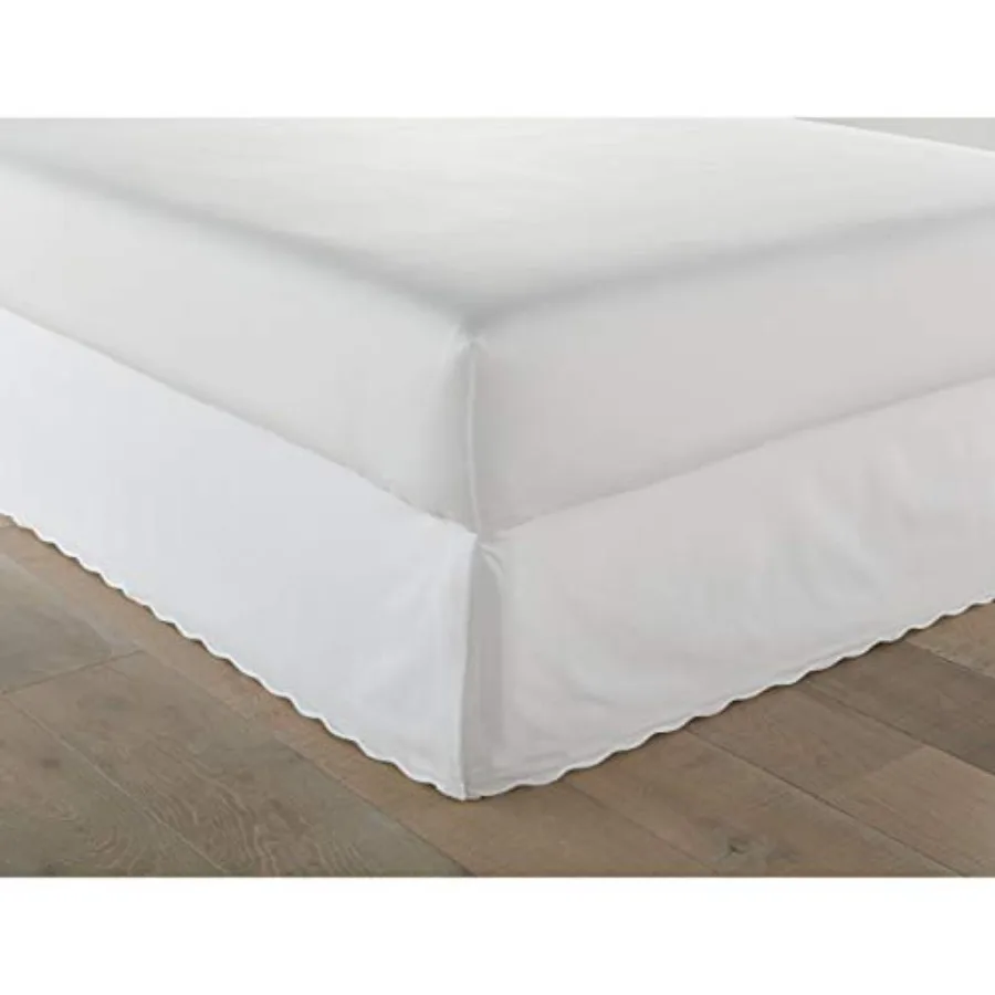 

Bedskirt Cotton Tailored Bedskirt with Split Corners Simple Ideal Bedding Set Solid