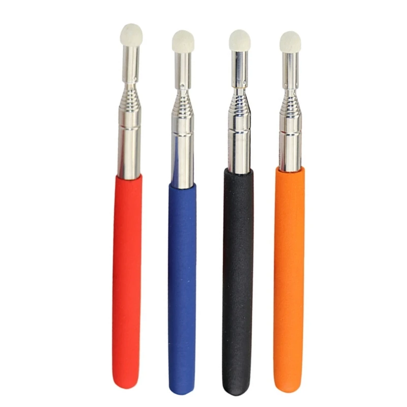 Teacher Pointer Extendable Retractable Teaching Pointer Stick Whiteboard Pointer with Felt Head for Presentation Lecture