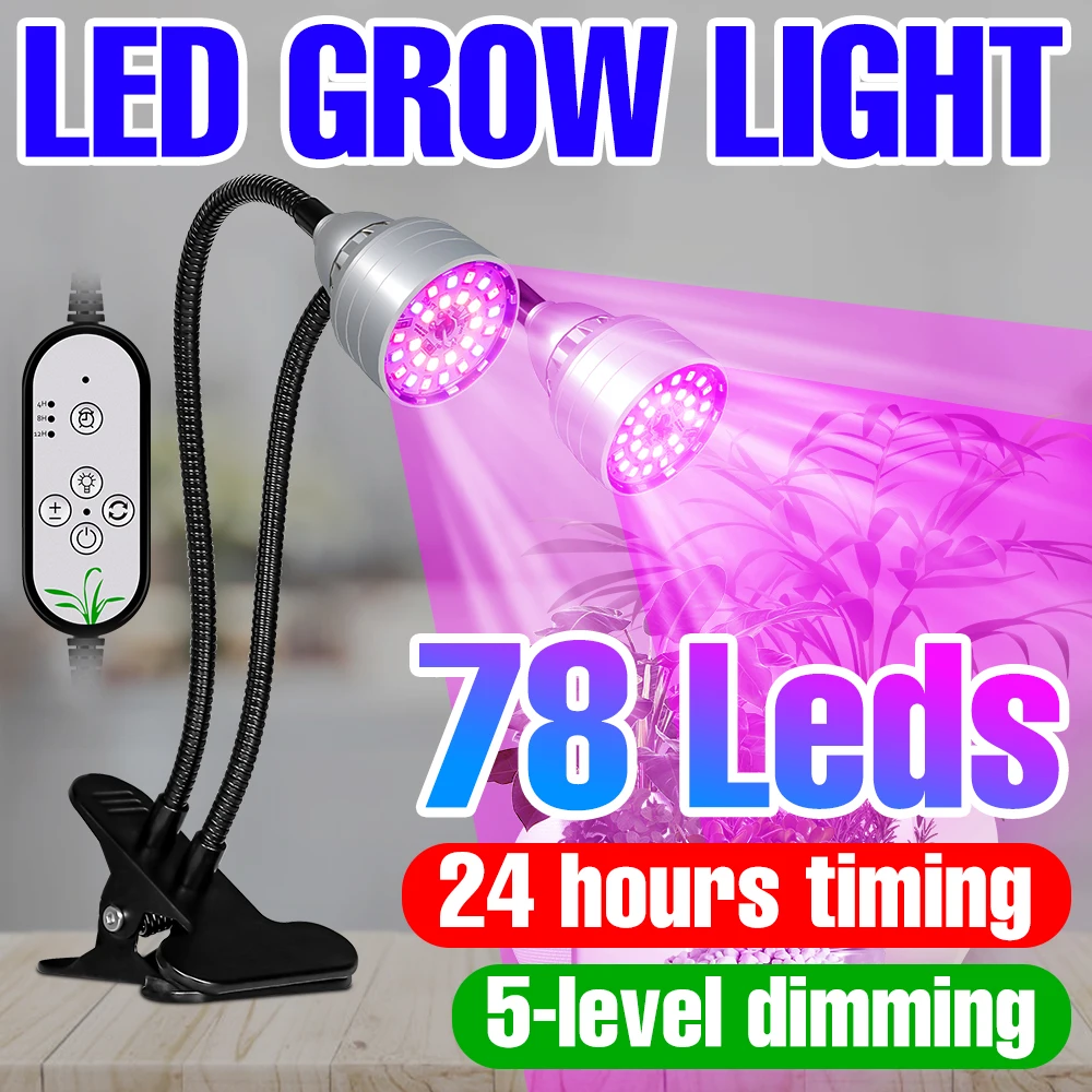 

Hydroponic Fitolampy With Control LED Plant Light Full Spectrum Phyto Grow Lamp 5V Phytolamps Greenhouse Seedling Cultivation