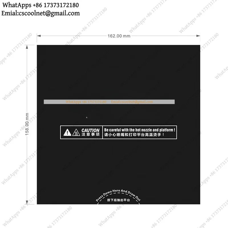 YX2 5pcs Build Surface Heat Bed Platform Sticker for Flashforge Adventurer 3 AD3C Lite