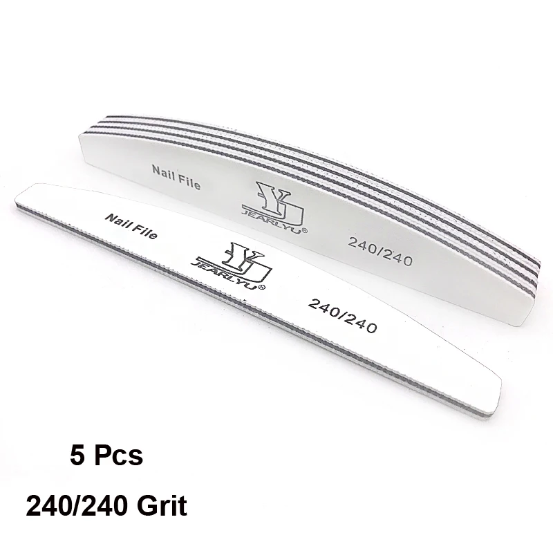 5 Stks/partij Nagelvijl Mix Kleur Limas 80/100/150/180/240 Grit Professionele Schuurpapier Cuticula Verwijderaar Buffer Bestanden Manicure Tool Set - afbeelding 1