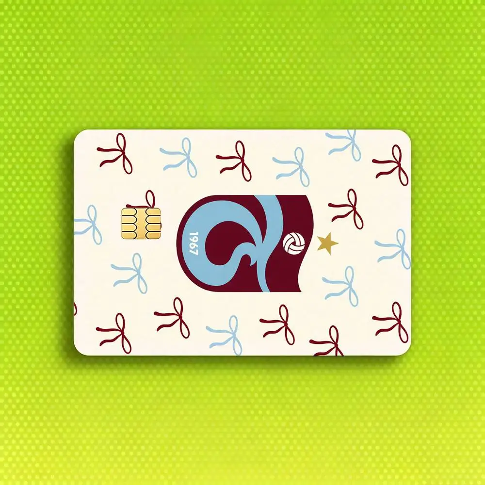 Turkey T-Trabzonspor-S HD Waterproof Card Skins Protective Stickers for Credit Bank Game