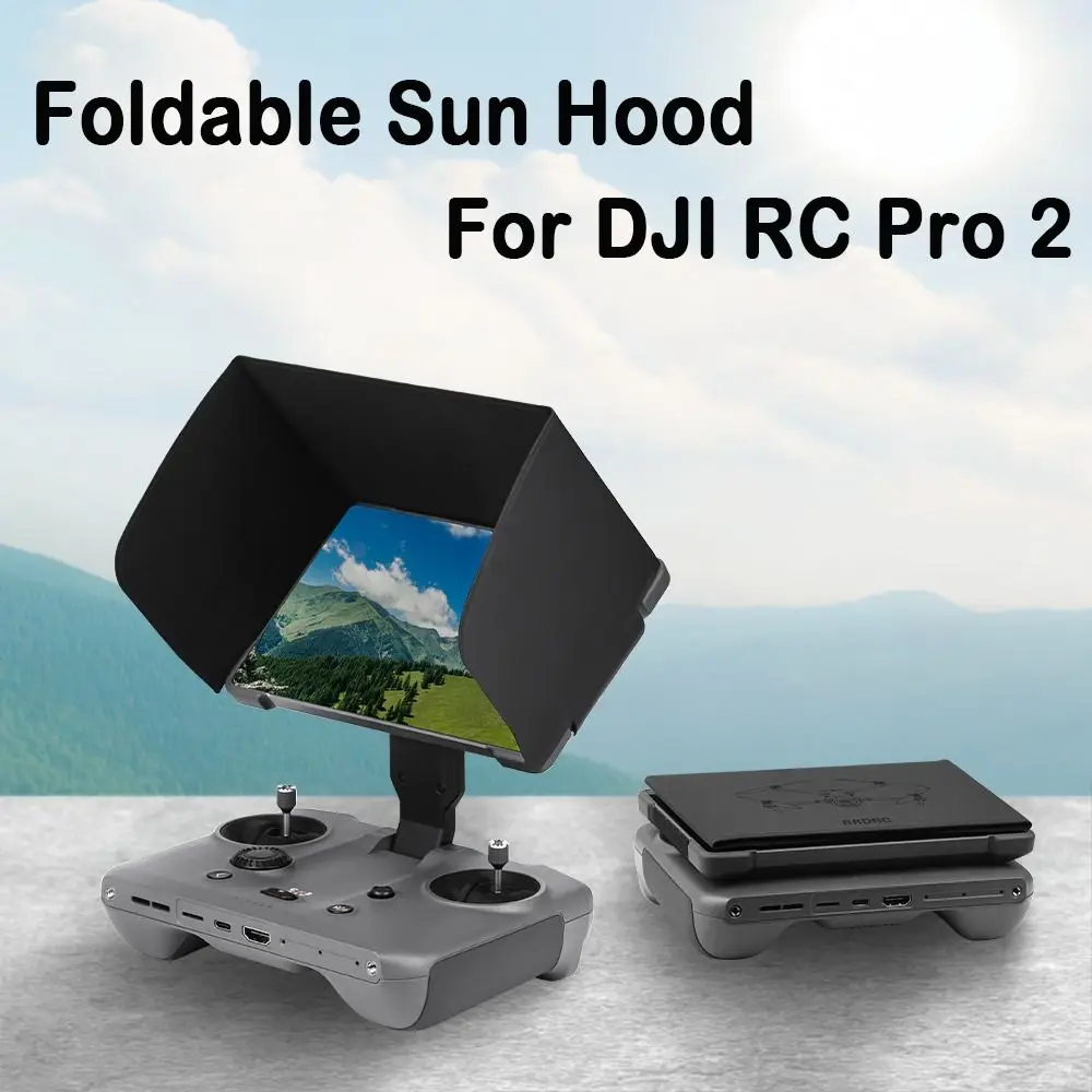 Foldable Sun Hood Lightweight Quick Release Screen Sunshield Anti-Glare Screen Hood for DJI RC Pro 2 Drone Remote Accessories