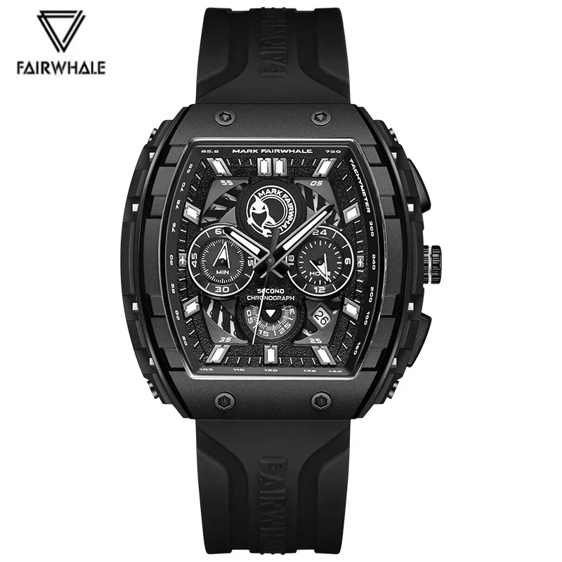 

Mark Fairwhale 5670, брендовые кварцевые часы для мужчин, светящийся календарь, хронограф, повседневные спортивные мужские часы, relojes para hombres
