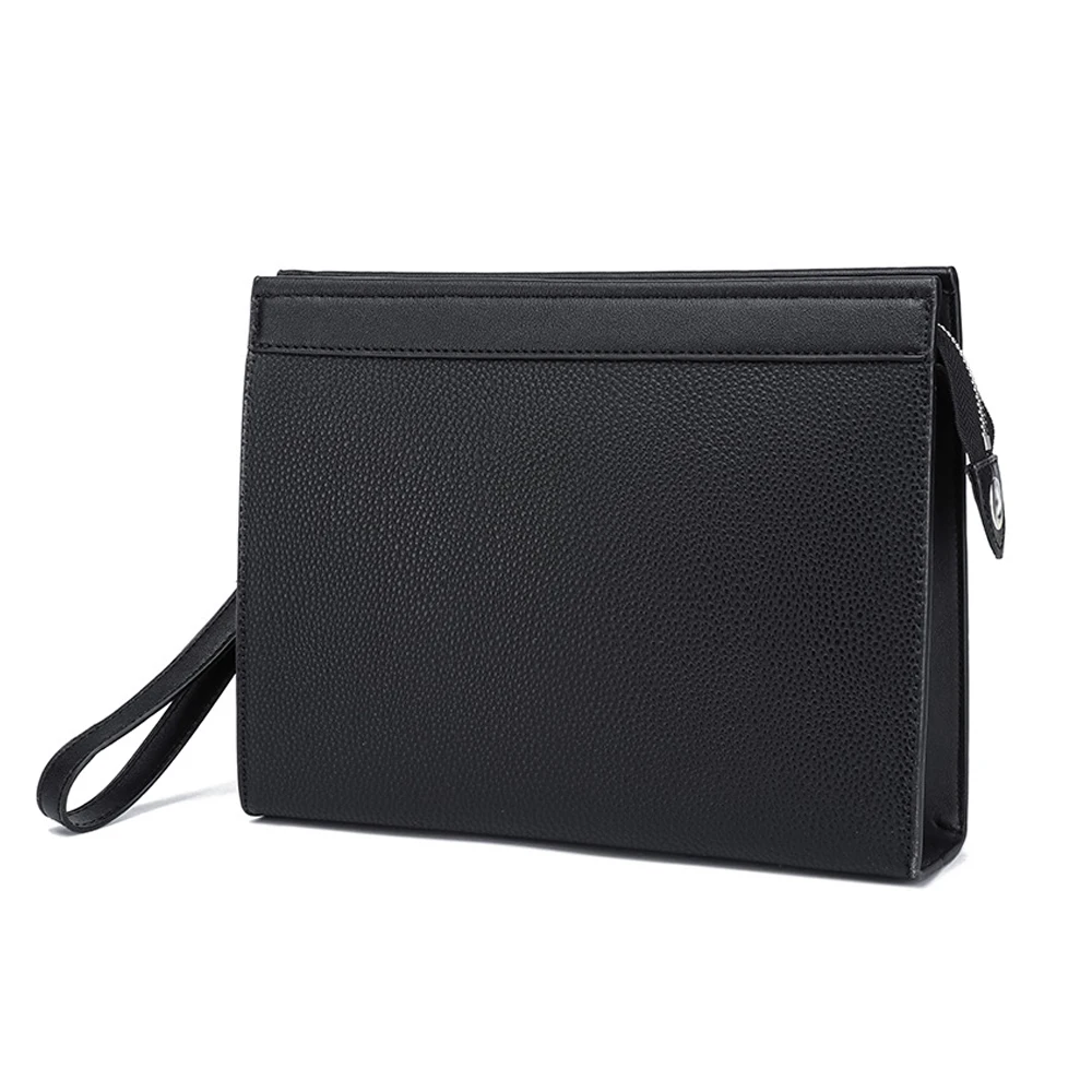 

Black PU Leather Men Clutches Bags Wallets Envelope Bag Purse Business Male Phone Clutch Bags Designer Men Bags Wristlets Bags