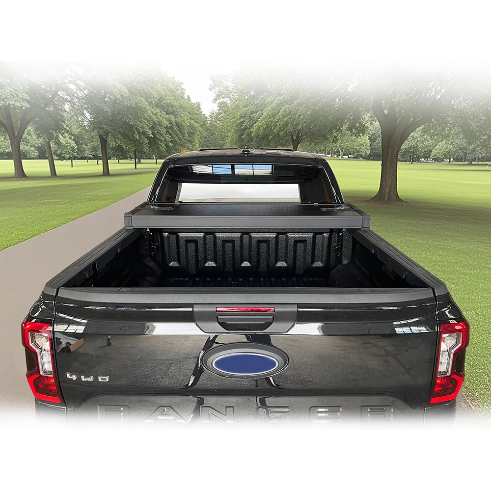 

Isuzu DMAX Pickup Truck Bed Hard Tri-Fold Tonneau Cover Waterproof for Ranger and Silverado Model