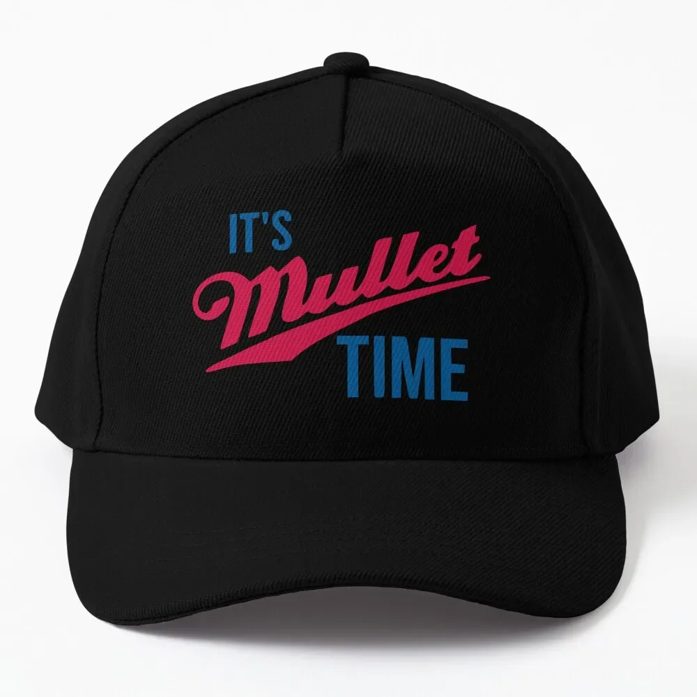 It's Mullet Time, Funny Mullet Baseball Cap Sports Caps Trucker Hats Fishing Caps Woman Hats Men'S