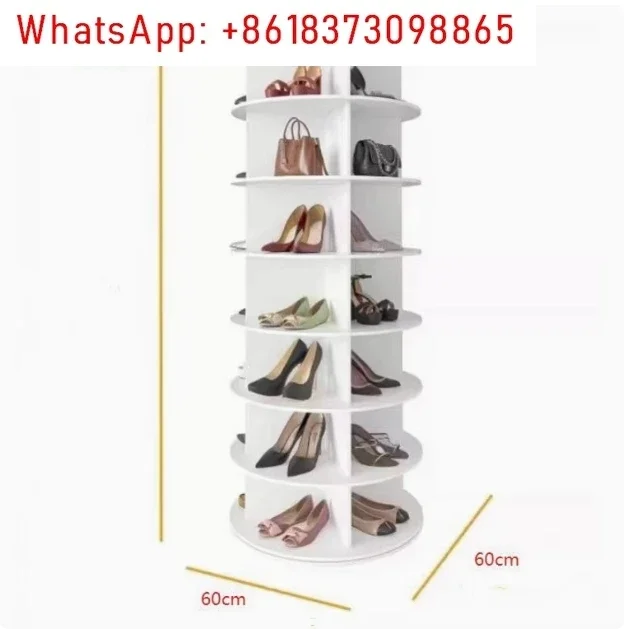 Original Rotating Shoe Rack Tower, original 7-tier hold over 35 pairs of shoes, Spinning Shoe Display Lazy Susan, Revolving 360