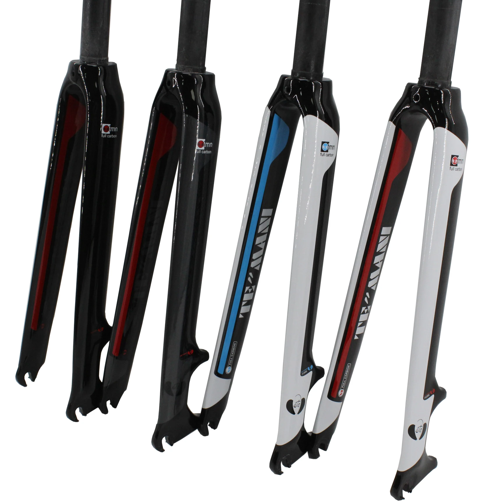 Najnowszy TEMANI 700C rower szosowy wyścigowy 3K z włókna węglowego widelec hamulcowy węglowy widelec rowerowy węglowy części z twardego węgla 4 kolory