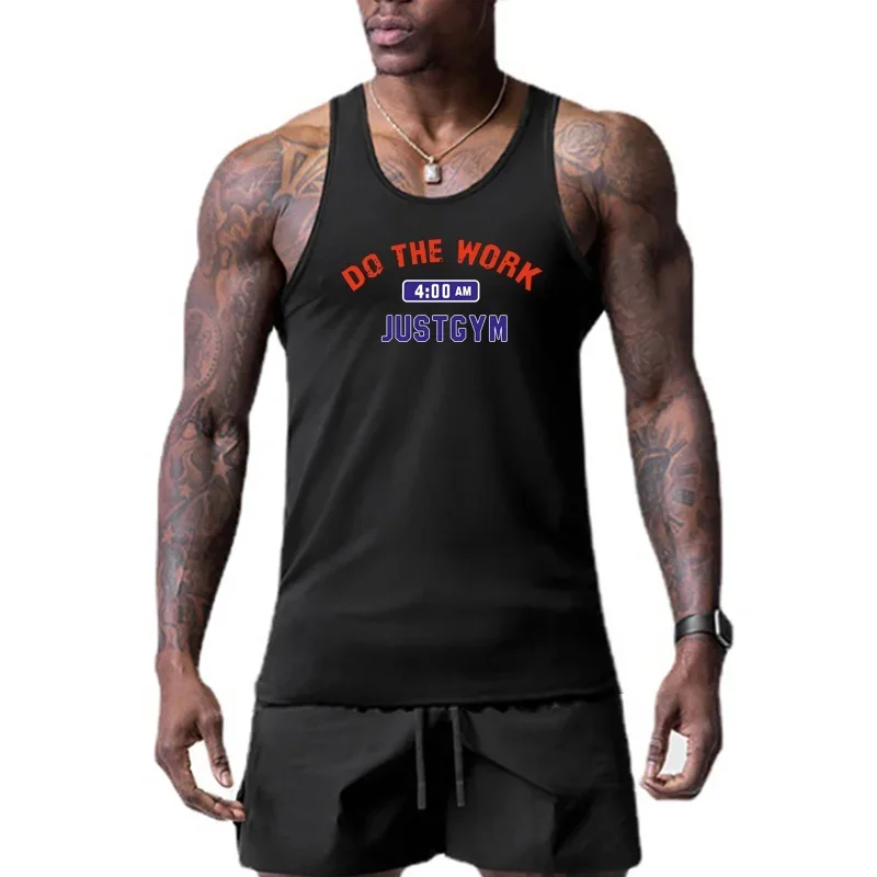 Mens Summer Brand Workout Gym Tank Top Mesh Korean Clothing Undershirt Fitness Vest Quick Dry Running Sleeveless Singlets