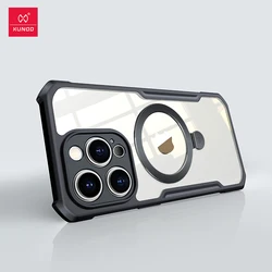 For iPhone 14 Pro Max Xundd Magnetic Holder Case For Wireless Charging Airbag Shockproof Back Shell For Magsafe Charger