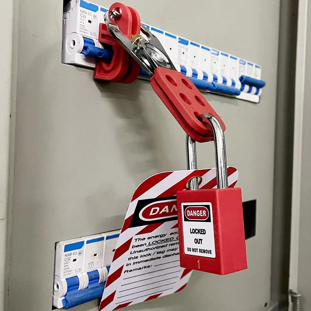 Lockout Tagout Kit Featuring 15 Tags and 3 Safety Padlocks for Reliable Equipment Locking in Industrial Settings