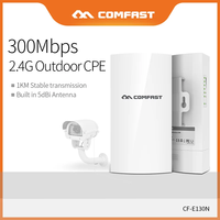 Comfast 1KM 300Mbps Outdoor Wireless Bridge 2.4Ghz WIFI Router Long Range Wifi Extender Access Point 5dBi Antenna CPE P To P