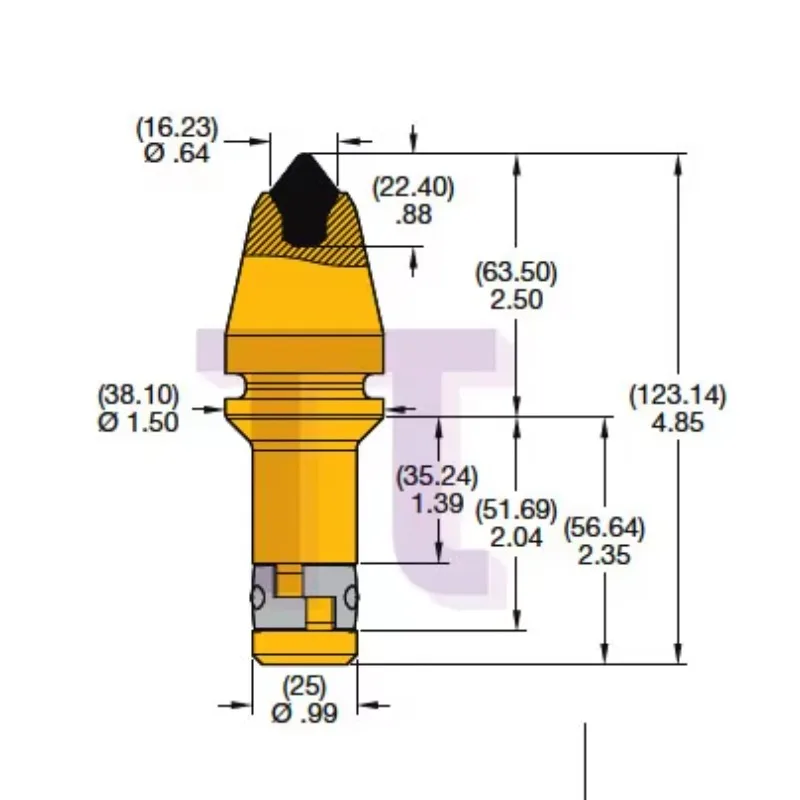 FD25-16-X Drill Bits Auger Teeth Trenching Tooth Drill Picks Trencher Tooth