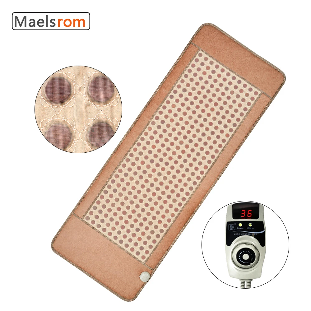 60*190/ 80*190CM Jade Massage Mattress Tourmaline Heating Pad Far Infrar Heat Mattress For Deep Heat And Far Infrared Ray