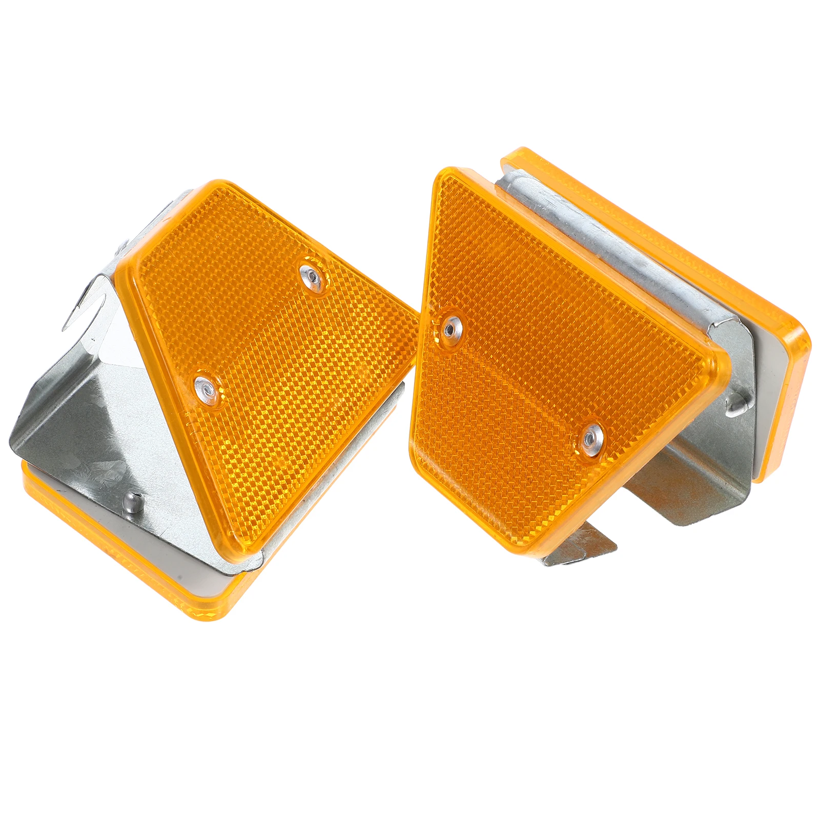 

2pcs Reflective Delineators Driveway Markers Road Reflector Polycarbonate Pavement Markers Rectangular Guardrail