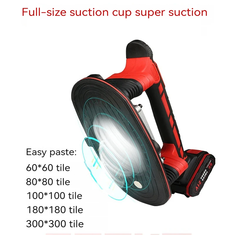 

21V Tiling Machine Electric Tile Vibrator Suction Cup Adjustable Automatic Floor Vibrator Laying Leveling Tools